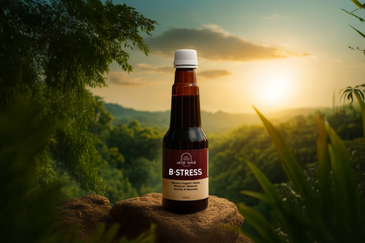 Rediscover Calm with Ayurvedic Stress Relief Syrup | B-Stress by Amysoul