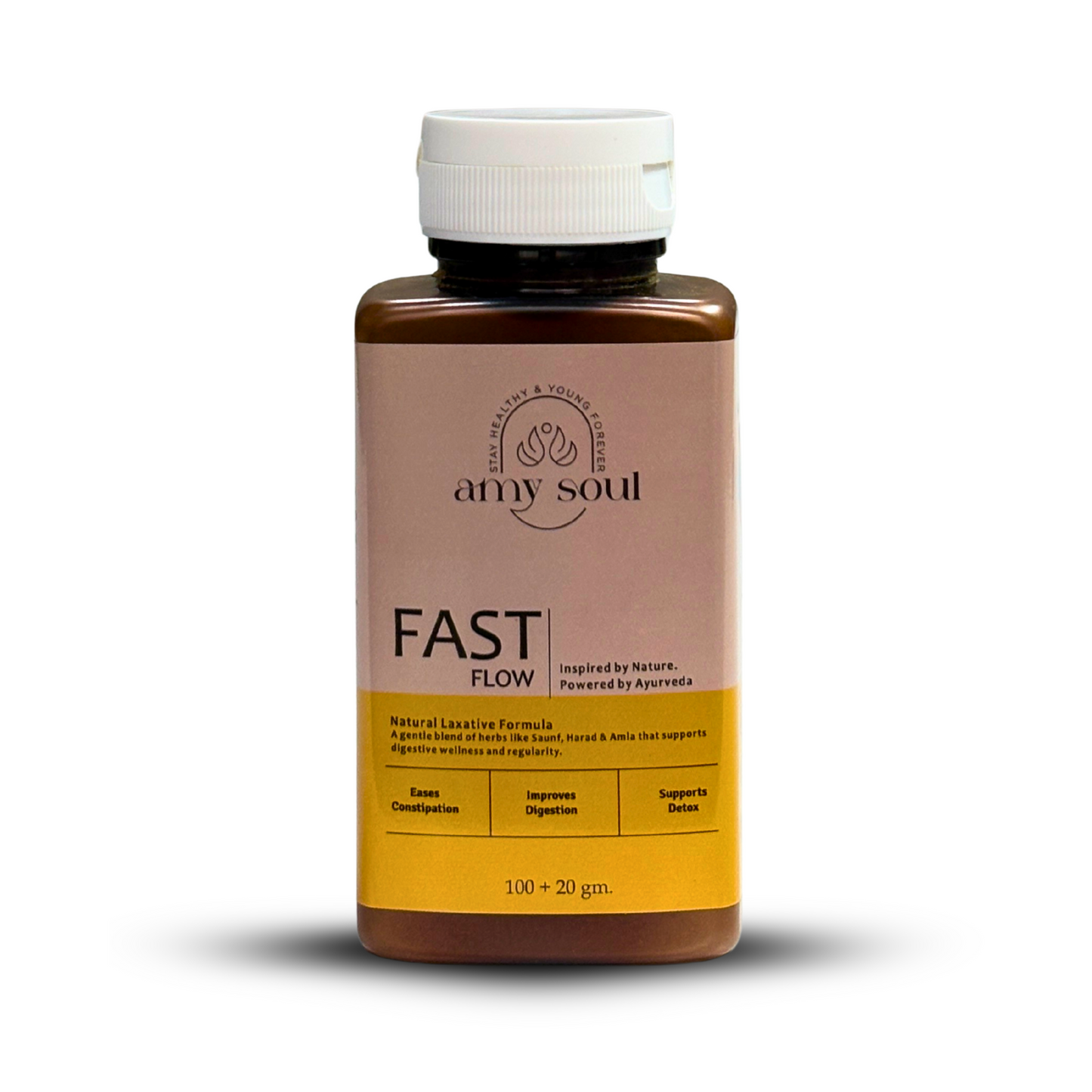 AmySoul Fast Flow – Ayurvedic Constipation Relief & Digestive Detox Powder