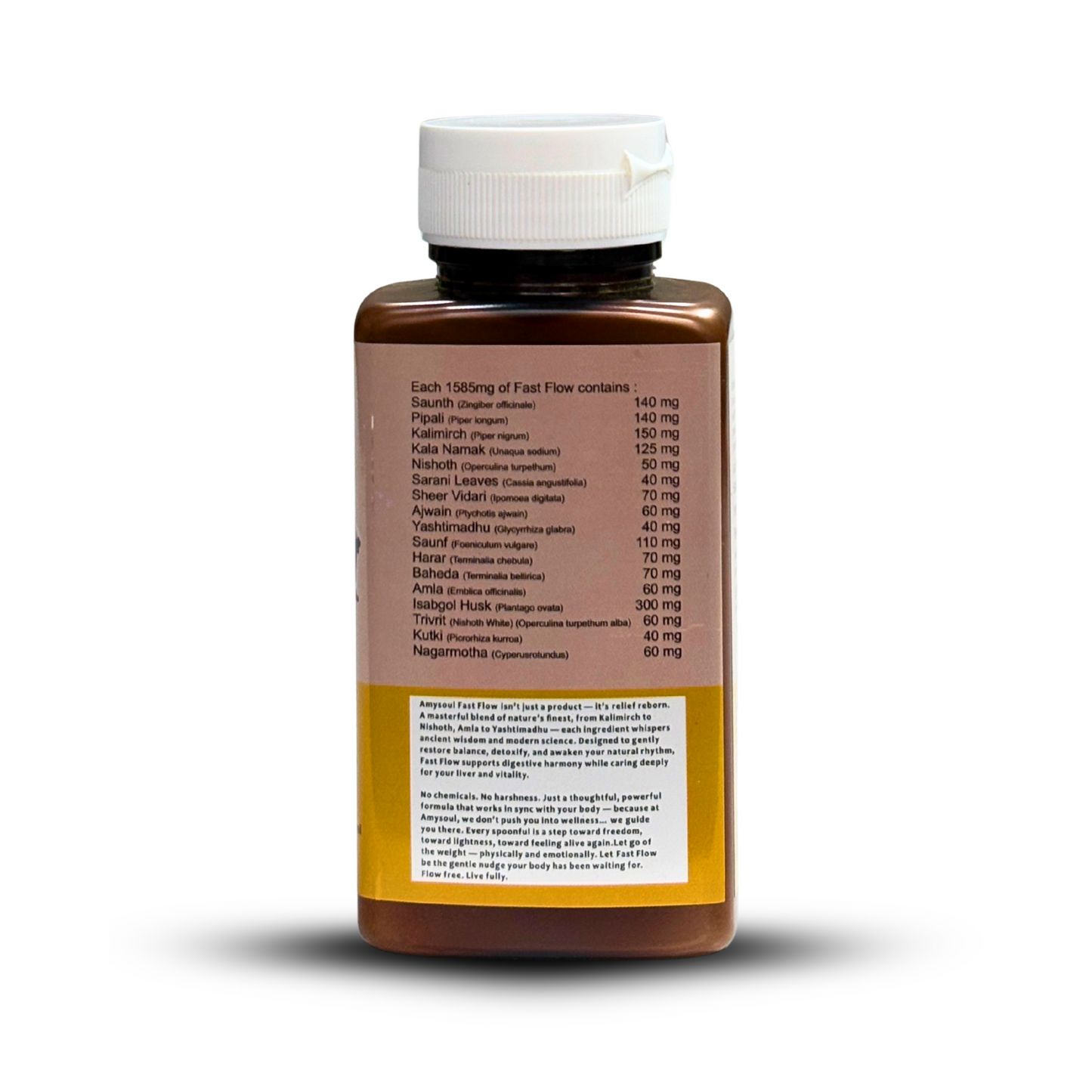 AmySoul Fast Flow – Ayurvedic Constipation Relief & Digestive Detox Powder