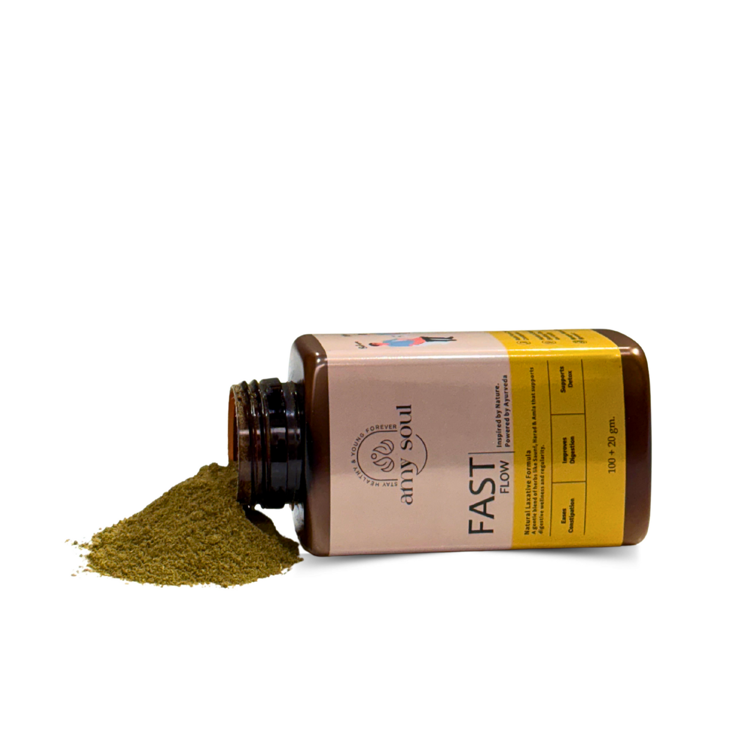 AmySoul Fast Flow – Ayurvedic Constipation Relief & Digestive Detox Powder