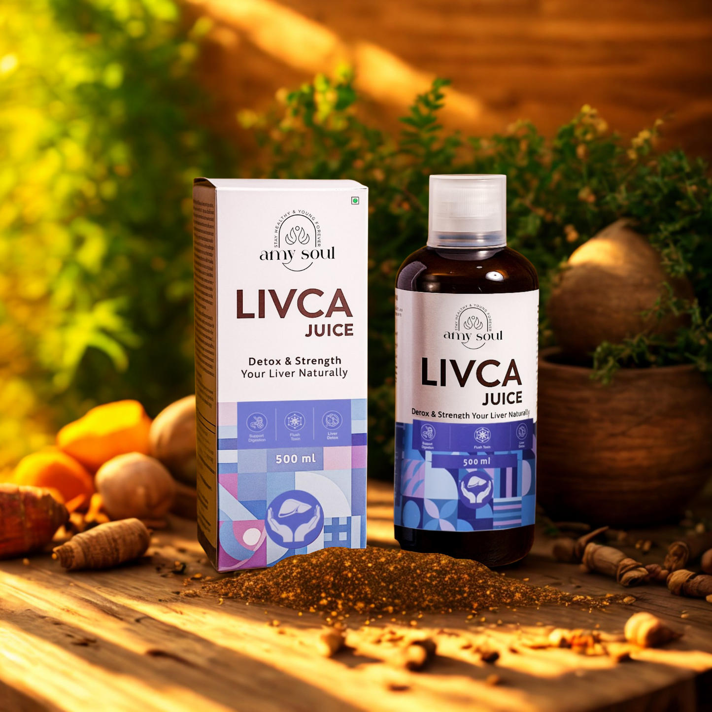 AmySoul Livca Juice – Ayurvedic Liver Detox & Strength Tonic (500ml)
