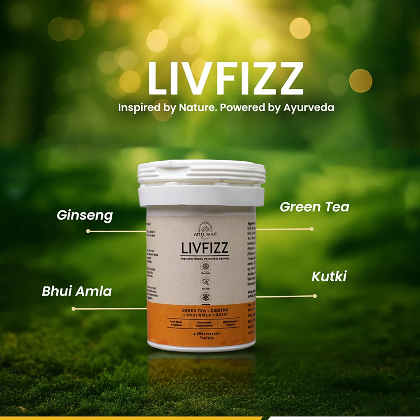 LivFizz – Ayurvedic Hangover Relief & Liver Detox Effervescent Tablets (4 Tabs)