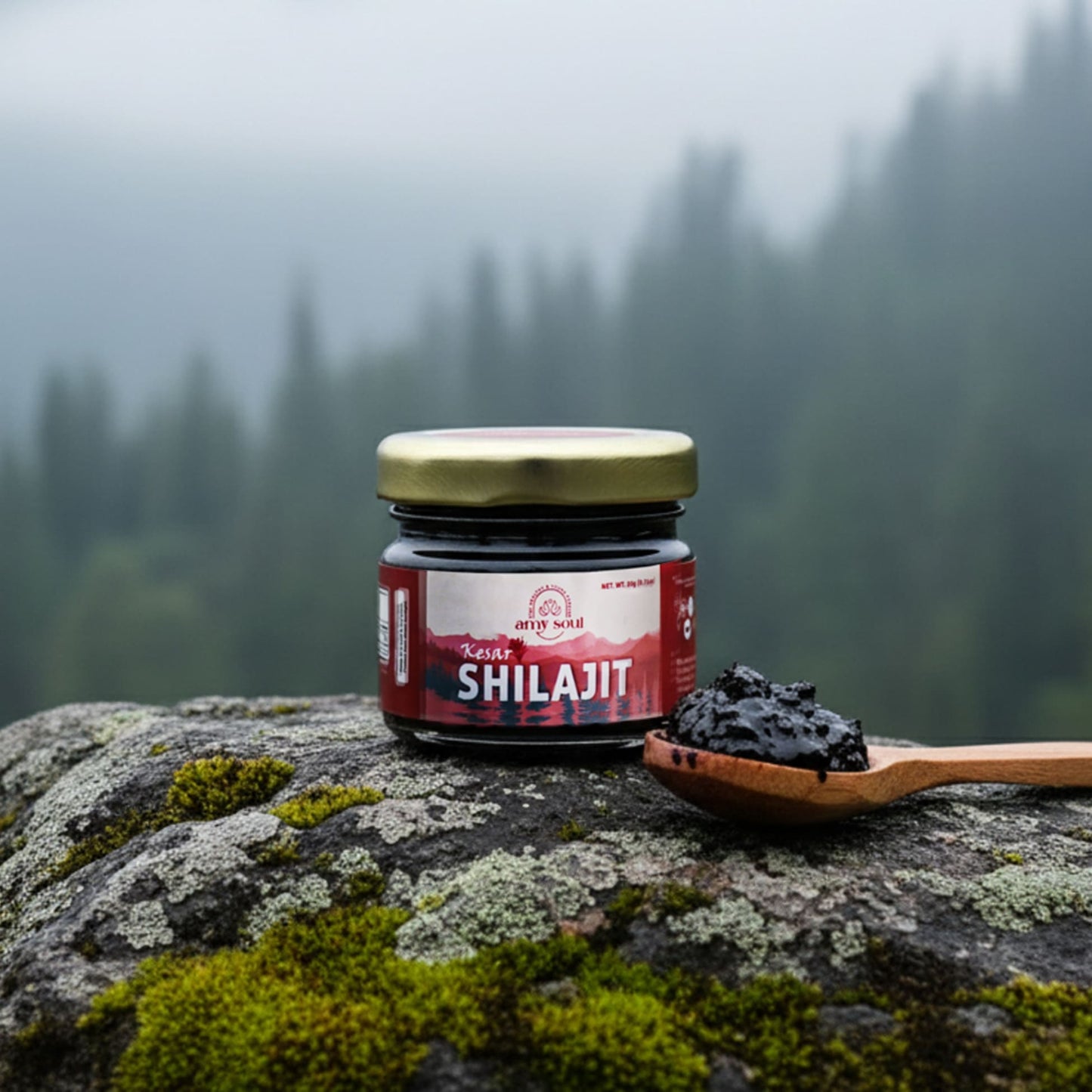 Kesar Yukt Shilajit – Ayurvedic Himalayan Shilajit with Saffron for Strength, Energy & Vitality (20g)