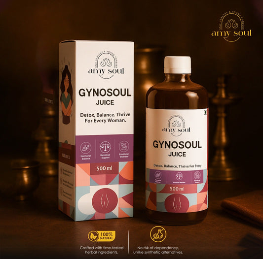 AmySoul Gynosoul Juice – Ayurvedic Hormonal Balance & Wellness Tonic for Women (500ml)