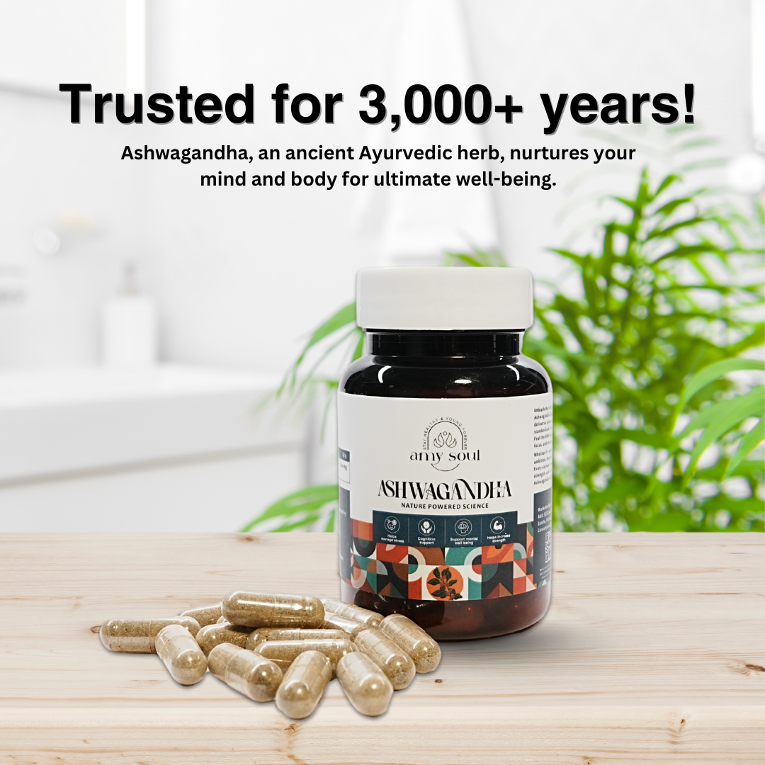 Ashwagandha, Ayurvedic Stress Relief & Energy Booster Supplement