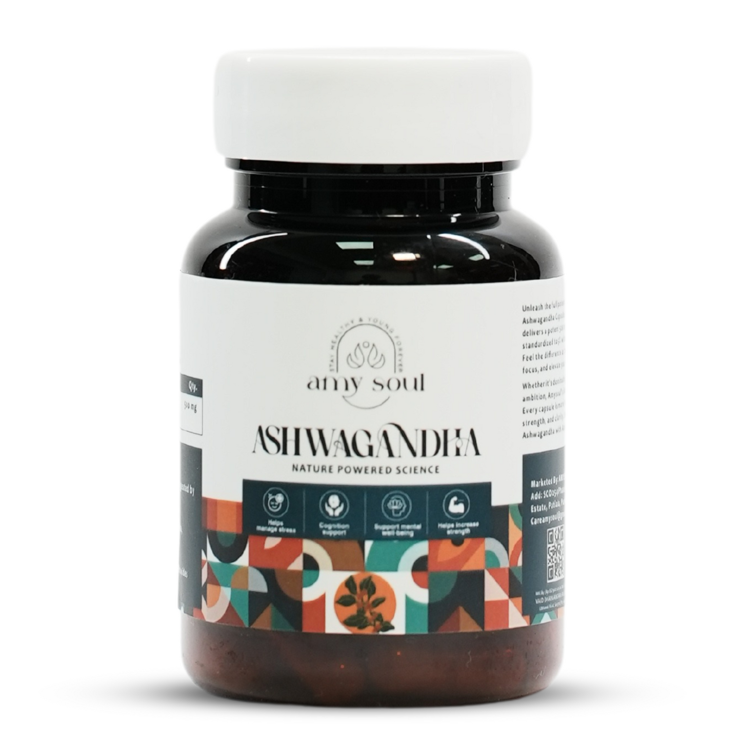 Ashwagandha, Ayurvedic Stress Relief & Energy Booster Supplement