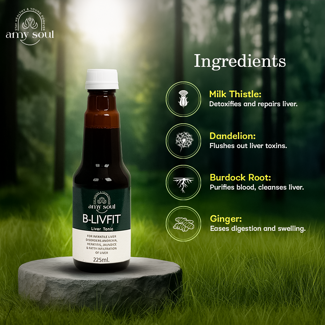 B-Livfit – Ayurvedic Liver Tonic for Detox, Fatty Liver & Metabolism Support (225ml)