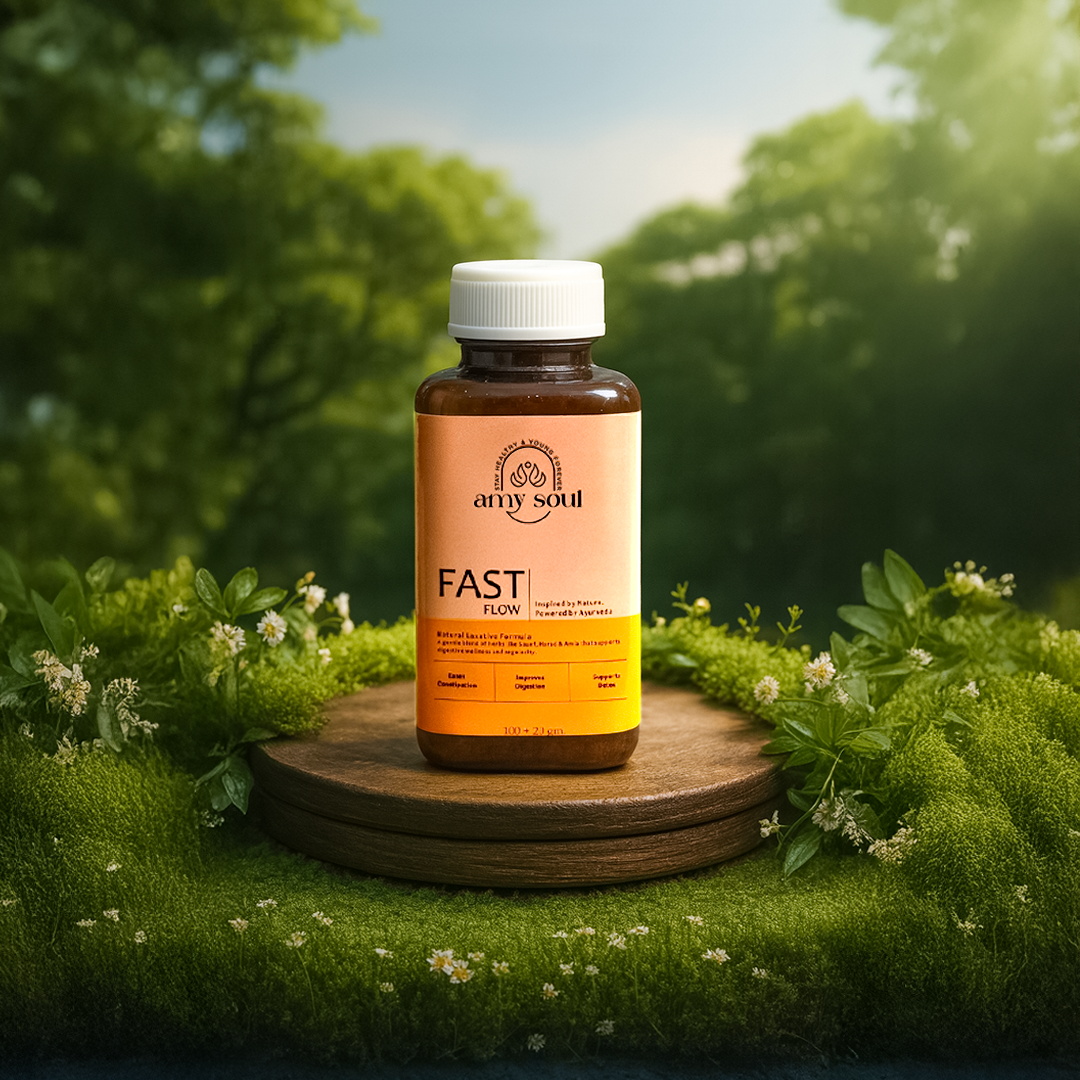 AmySoul Fast Flow – Ayurvedic Constipation Relief & Digestive Detox Powder