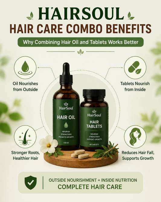 Hairsoul Hair Care Combo Benefits: Why Combining Hair Oil and Tablets Works Better