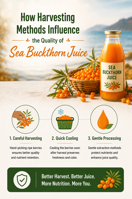 How Harvesting Methods Influence the Quality of Sea Buckthorn Juice