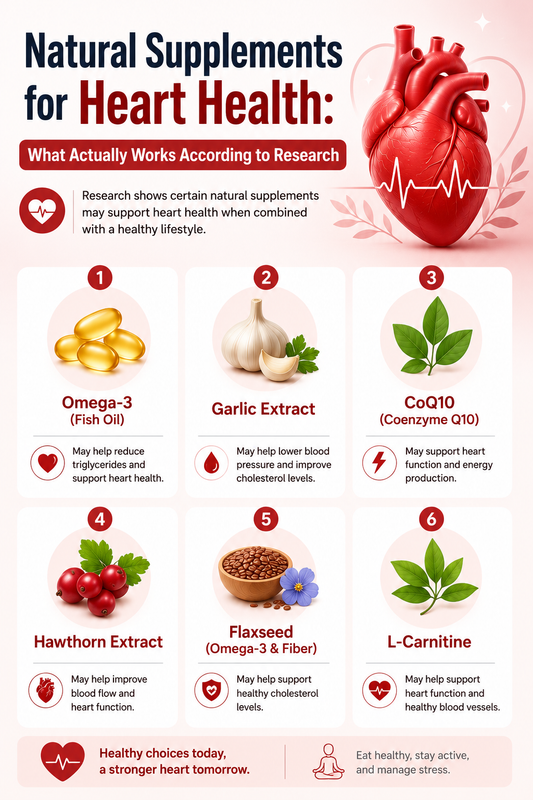 Natural Supplements for Heart Health: What Actually Works According to Research