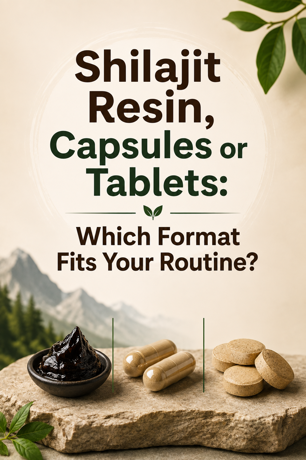 Shilajit Resin, Capsules or Tablets: Which Format Fits Your Routine?