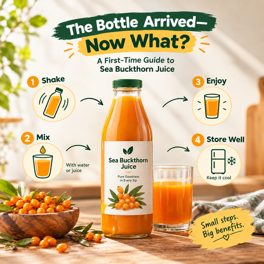 The Bottle Arrived—Now What? A First-Time Guide to Sea Buckthorn Juice