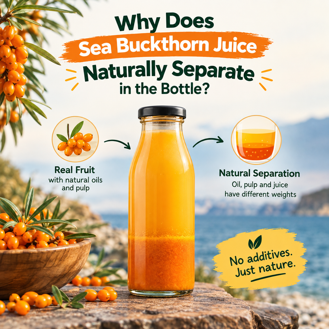 Why Does Sea Buckthorn Juice Naturally Separate in the Bottle?
