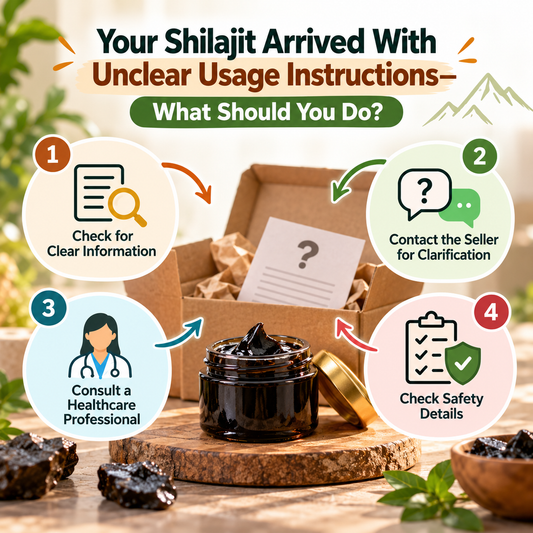 Your Shilajit Arrived With Unclear Usage Instructions—What Should You Do?
