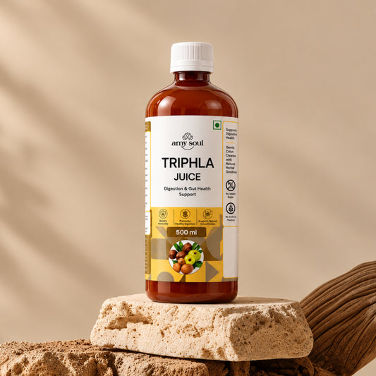 Amy Soul Triphla Juice – 500ml | Digestion & Gut Health Support | Ayurvedic Detox Drink