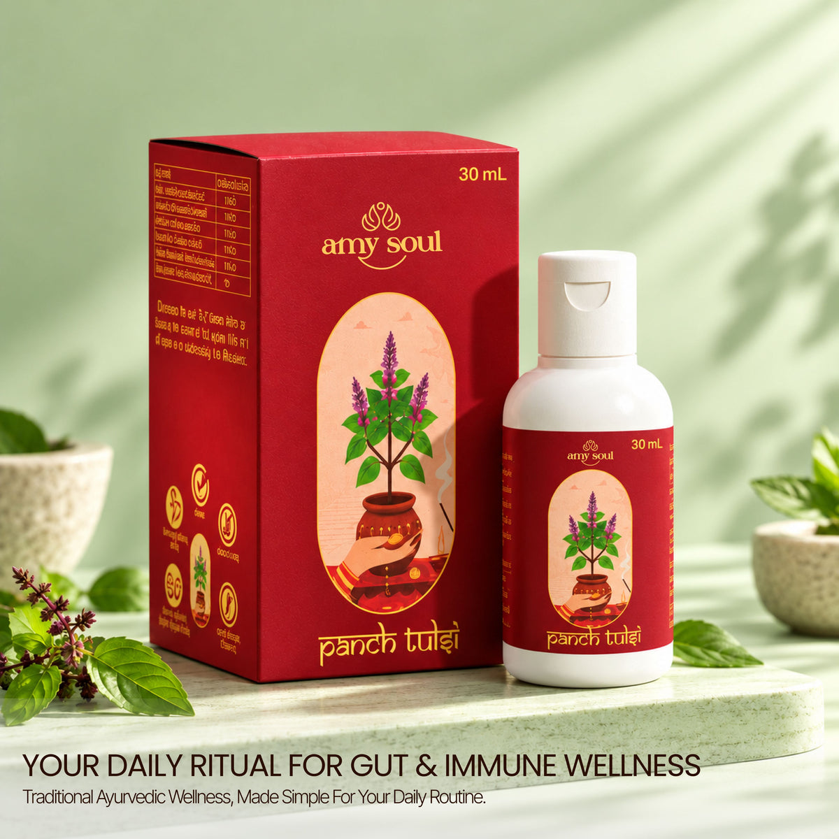 Panch Tulsi Drops – Ayurvedic Immunity & Respiratory Support