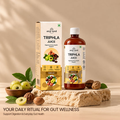 Amy Soul Triphla Juice – 500ml | Digestion & Gut Health Support | Ayurvedic Detox Drink