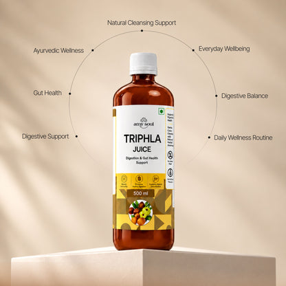 Amy Soul Triphla Juice – 500ml | Digestion & Gut Health Support | Ayurvedic Detox Drink