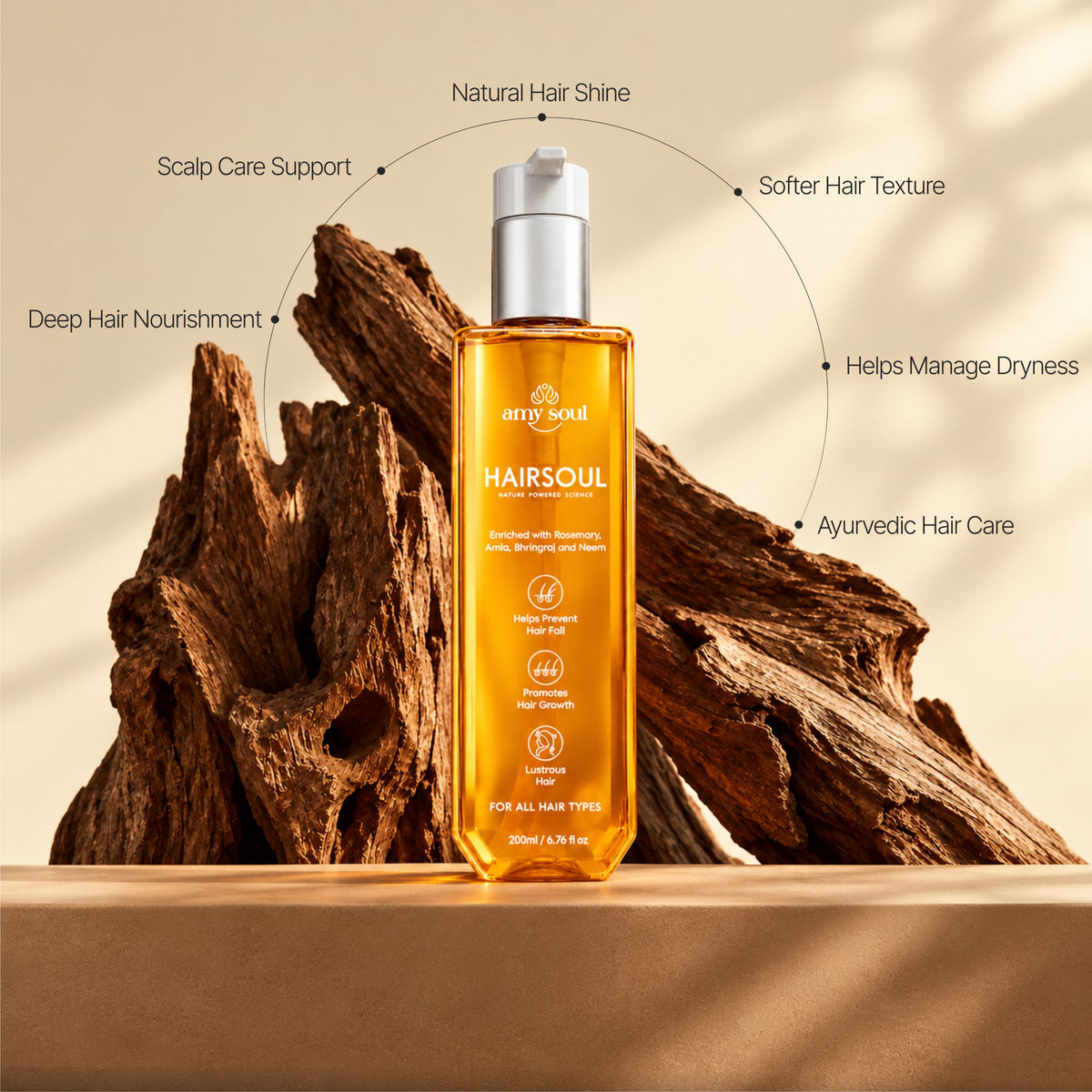 Hairsoul Oil – Ayurvedic Hair Oil for Nourishment & Shine