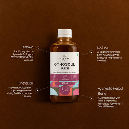 Gynosoul Juice – Ayurvedic Hormonal Balance & Wellness Tonic for Women (500ml)
