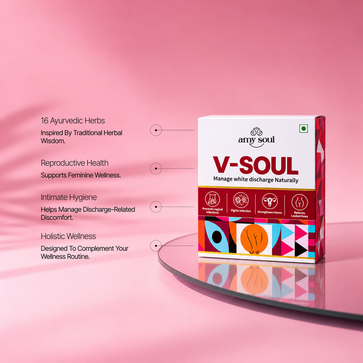 V-Soul – Ayurvedic Feminine Care for White Discharge & Vaginal Wellness
