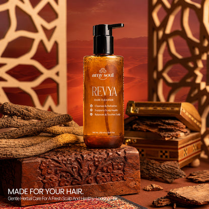 Amy Soul Revya Hair Cleanser – Bhringraj & Rosemary | Ayurvedic Scalp Cleanser | 250ml