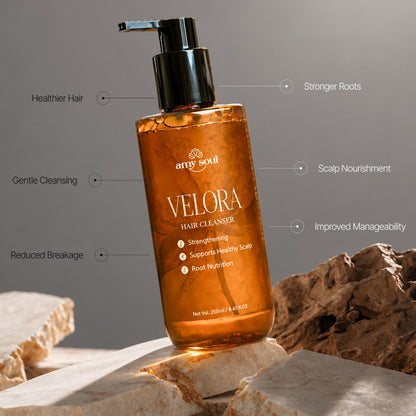 Amy Soul Velora Hair Cleanser – Manjista & Jasmine | Ayurvedic Strengthening Scalp Cleanser | 250ml