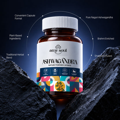 Ashwagandha – Stress Relief, Focus & Sleep Support Capsules