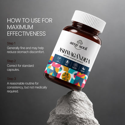 Ashwagandha – Stress Relief, Focus & Sleep Support Capsules