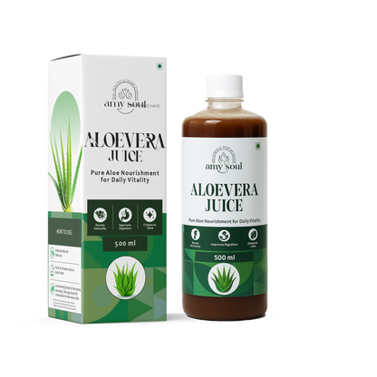 Amy Soul Aloe Vera Juice – Pure Aloe Nourishment for Daily Vitality (500 ml)
