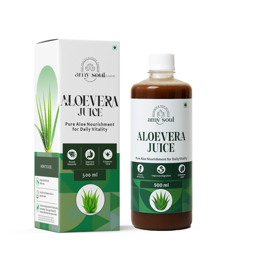 Amy Soul Aloe Vera Juice – Pure Aloe Nourishment for Daily Vitality (500 ml)