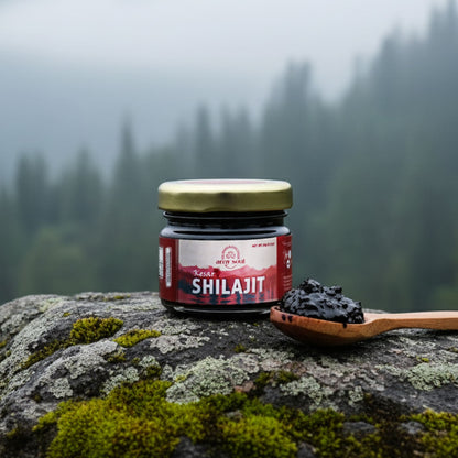 Kesar Yukt Shilajit – Ayurvedic Himalayan Shilajit with Saffron for Strength, Energy & Vitality (20g)