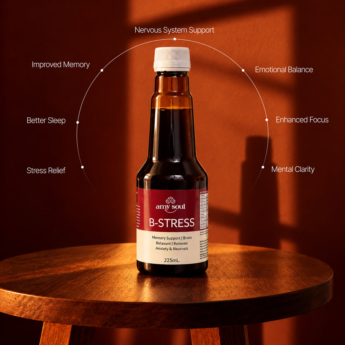 B-Stress – Ayurvedic Brain Tonic for Stress Relief, Memory & Mental Relaxation