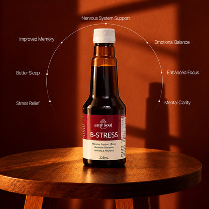 B-Stress – Ayurvedic Brain Tonic for Stress Relief, Memory & Mental Relaxation