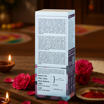 AmySoul Gynosoul Juice – Ayurvedic Hormonal Balance & Wellness Tonic for Women (500ml)