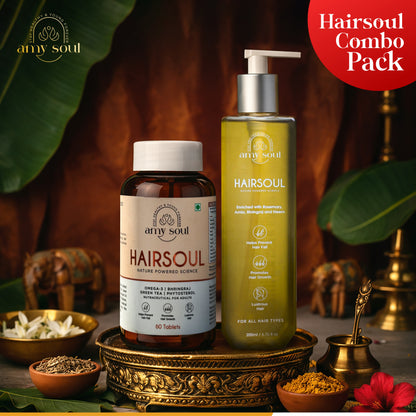 Hairsoul – Hair Care Combo (Oil + Tablets)