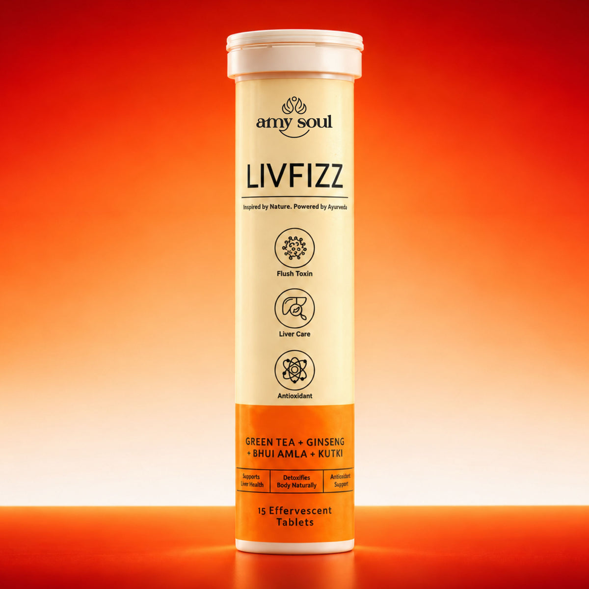LivFizz – Ayurvedic Hangover Relief & Liver Detox Effervescent Tablets (15 Tabs)