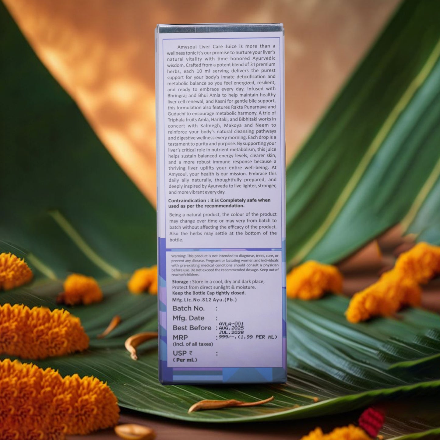 AmySoul Livca Juice – Ayurvedic Liver Detox & Strength Tonic (500ml)