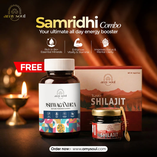 Kesar Yukt Shilajit – Himalayan Shilajit with Saffron for Strength, Energy & Vitality (20g)