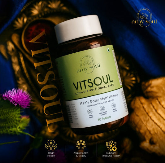 AmySoul Vitsoul – Ayurvedic Men’s Daily Multivitamin for Energy, Immunity & Vitality
