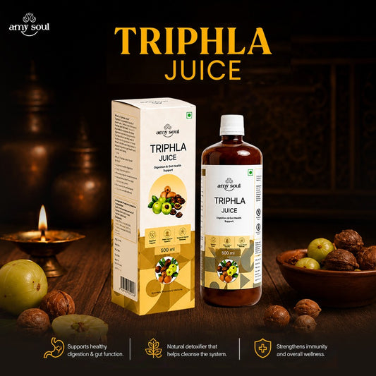 Amy Soul Triphla Juice – 500ml | Digestion & Gut Health Support | Ayurvedic Detox Drink