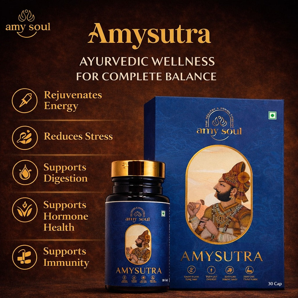 Amy Soul Amysutra | Ayurvedic Wellness Capsules for Energy, Stamina & Immunity | 30 Capsules