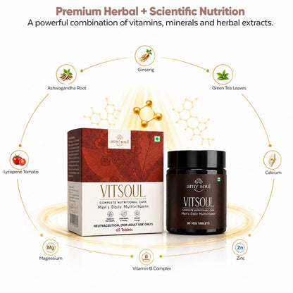 Vitsoul – Men’s Daily Multivitamin for Energy, Immunity & Vitality
