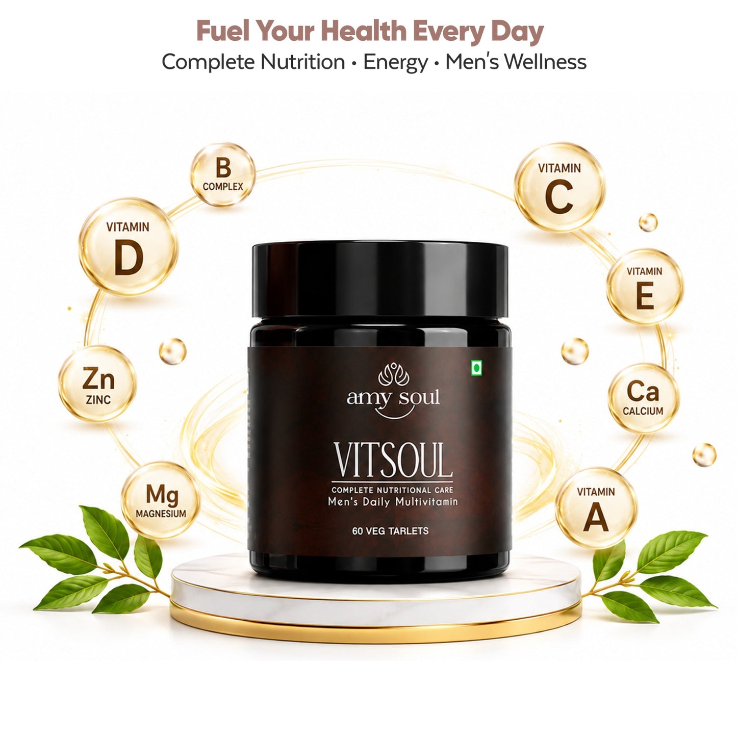 Vitsoul – Men’s Daily Multivitamin for Energy, Immunity & Vitality